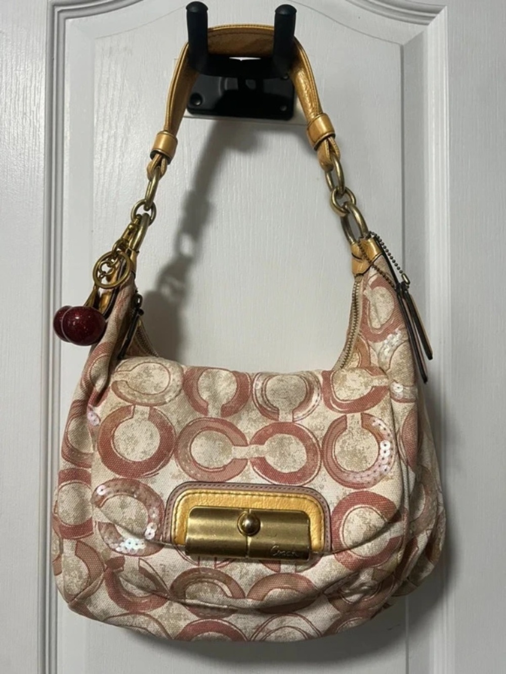 Coach Kristin Sequin Op Art Hobo Bag #16791